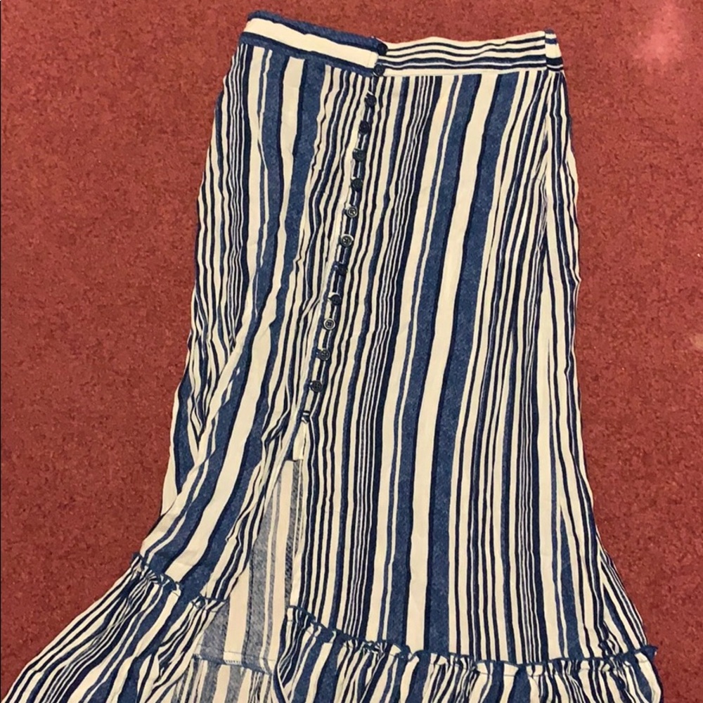Striped Maxi skirt